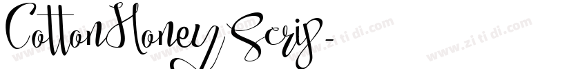 CottonHoney Scrip字体转换